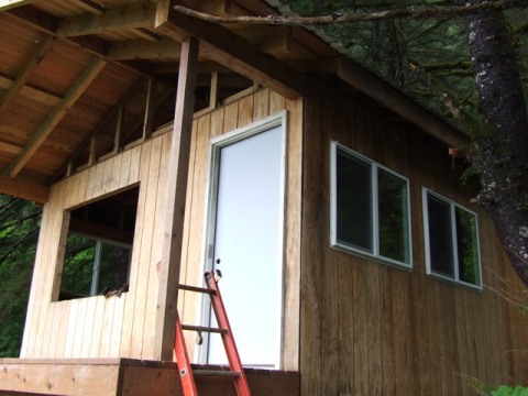 lodge with windows