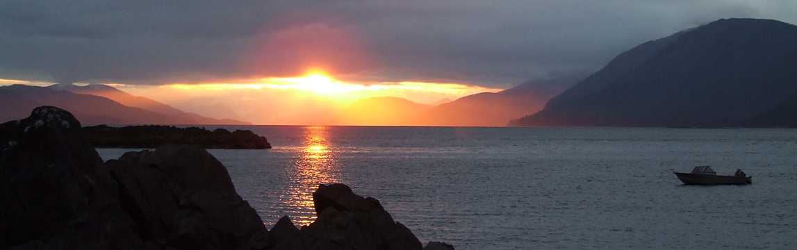 sunset boat